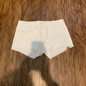 NWOT White Denim Shorts Sz 27